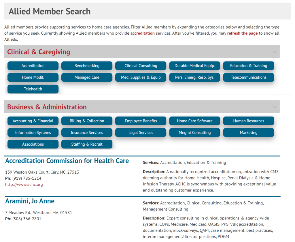 Allied Member Search